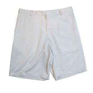 Vintage Nike Fit Dry Khaki Chino Performance Golf Shorts Men's 36 x 10 Beige